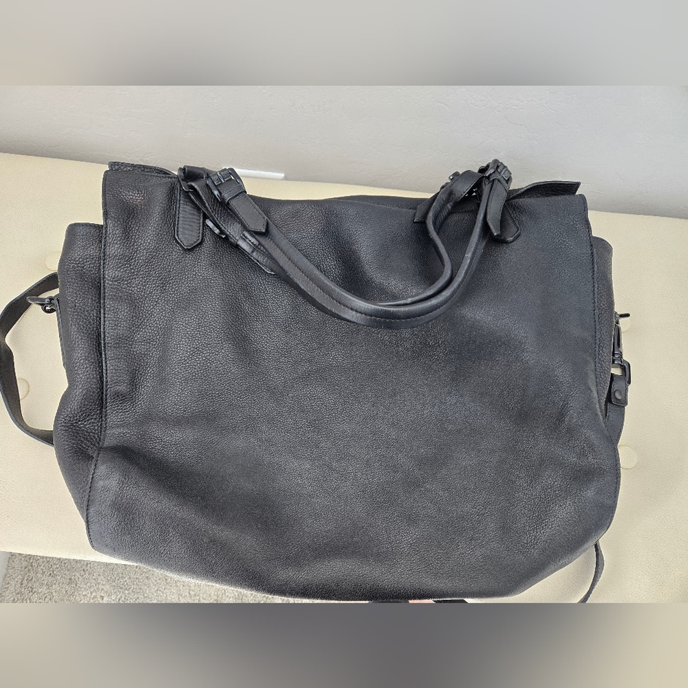Burberry leather extra large weekender bag - Picture 7 of 16